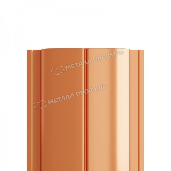 Штакетник металлический МП ELLIPSE-T 19х126 (AGNETA-20-Copper/Copper-0.5)
