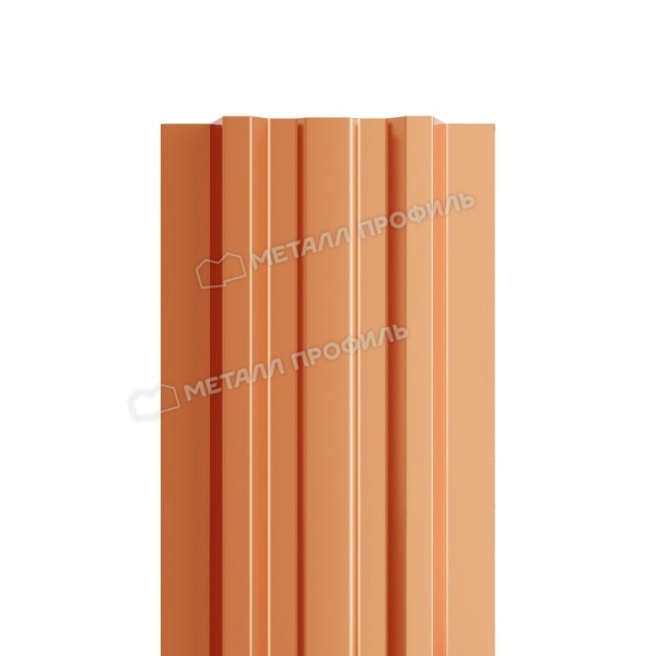 Штакетник металлический МП LАNE-T 16,5х99 (AGNETA-20-Copper/Copper-0.5)