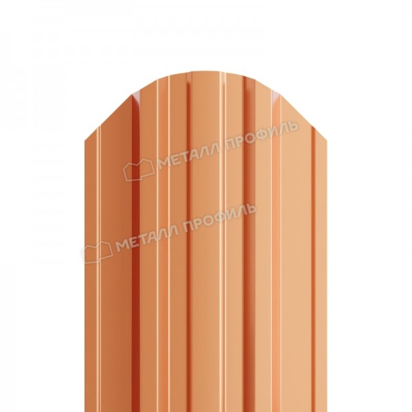 Штакетник металлический МП TRAPEZE-O 16,5х118 (AGNETA-20-Copper/Copper-0.5)